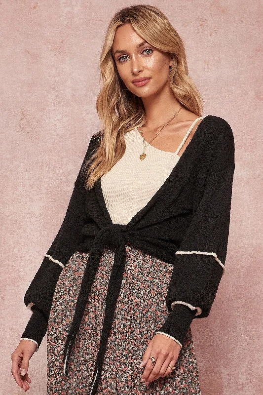 A Textured Knit Cardigan Sweater Stylish Fashionable Trendy
