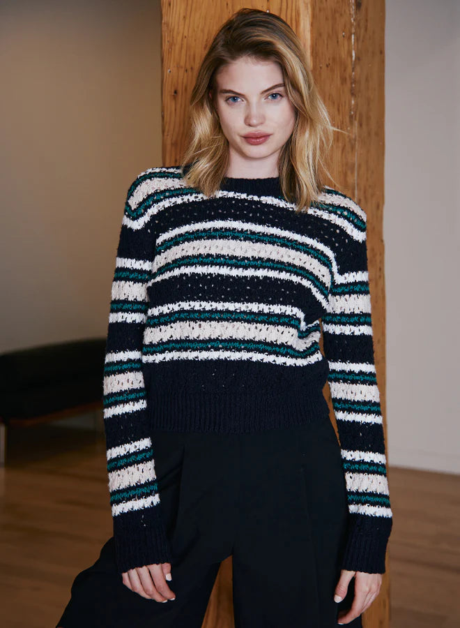 Autumn Cashmere Stripe Pointelle Sweater Chenille Fabric Brocade Fabric Lace Fabric