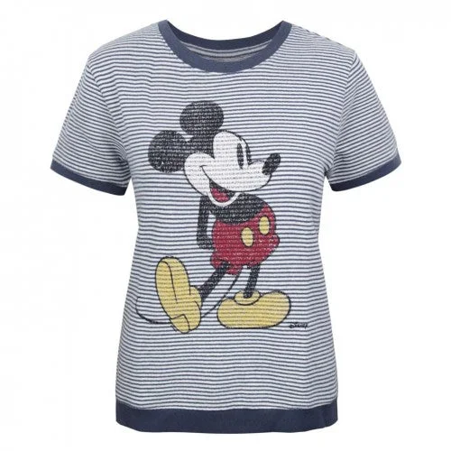 Junk Food Womens/Ladies Mickey Mouse Short-Sleeved Jumper Stylish Fashionable Trendy Junk Food Womens/Ladies Mickey Mouse Short-Sleeved Jumper Stylish Fashionable Trendy