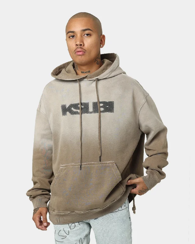 KSUBI Sott Biggie Hoodie Brown Hoodie with Embroidery Detailed Premium