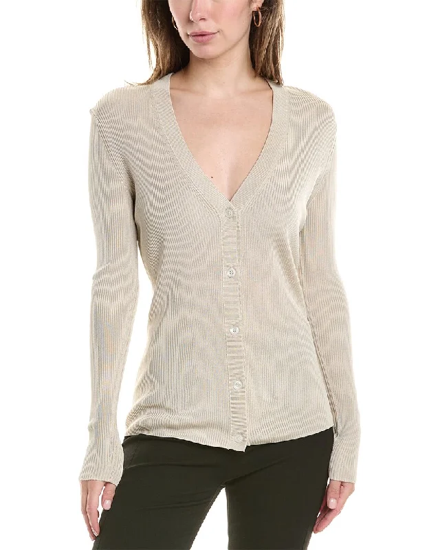 St. John Cardigan Cable Knit Ribbed Knit Lace Knit