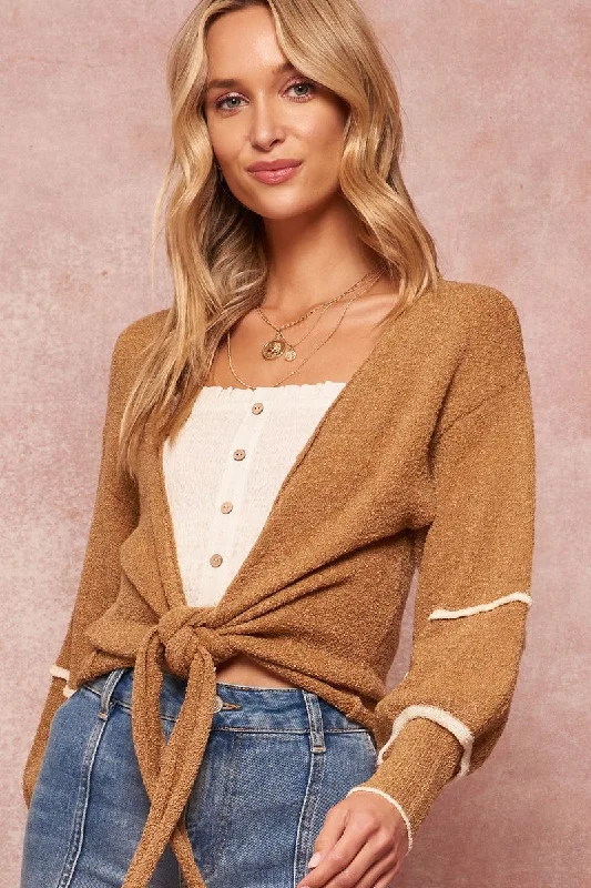 A Textured Knit Cardigan Sweater Modern Contemporary Chic