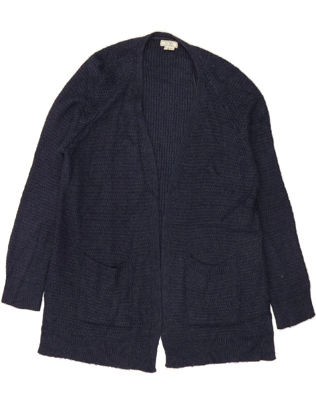 FAT FACE Womens Open Cardigan Sweater UK 12 Medium Navy Blue Acrylic Wool Cardigan Cotton Cardigan Cashmere Cardigan