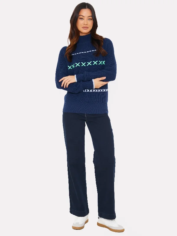 WISPR by Brodie Mock Shaker Sweater Soft Cozy Warm