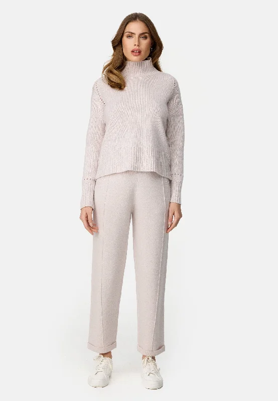CATNOIR Cream Jumper Hooded Caped Shawl Collar