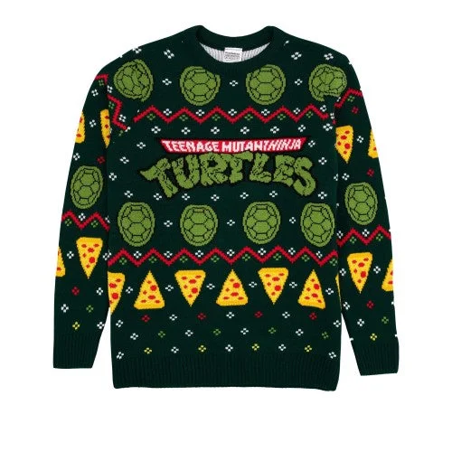 Teenage Mutant Ninja Turtles Unisex Adult Knitted Jumper Glossy Satin Silk