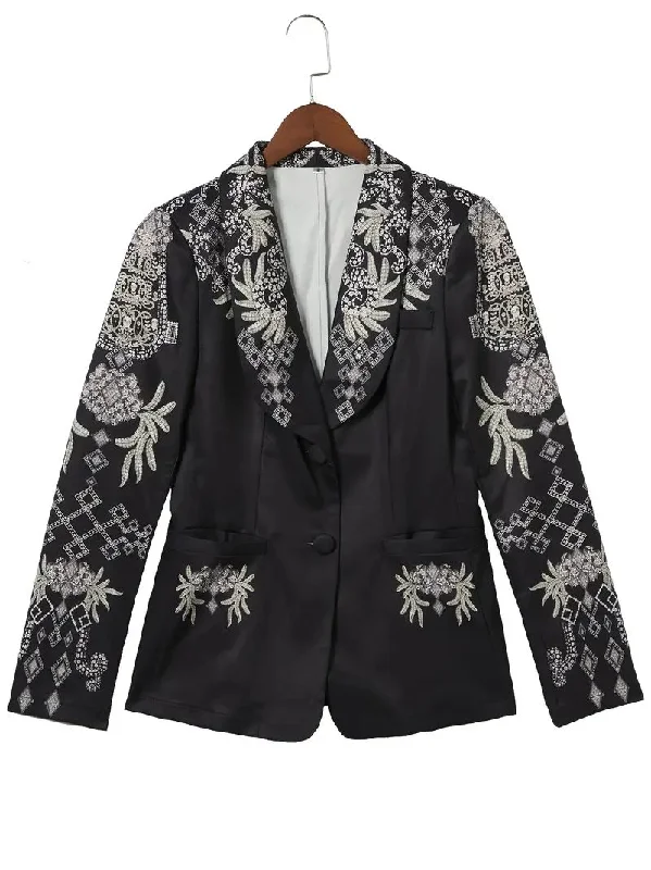 Pattern Print Lapel Long Sleeve Pockets Business Jacket XL 070042671 V-Neck Jacket Boat Neck Jacket Square Neck Jacket Pattern Print Lapel Long Sleeve Pockets Business Jacket XL 070042671 V-Neck Jacket Boat Neck Jacket Square Neck Jacket