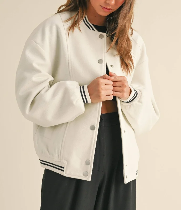 Cass Bomber Jacket Oversized Jacket Tailored Jacket Straight Jacket