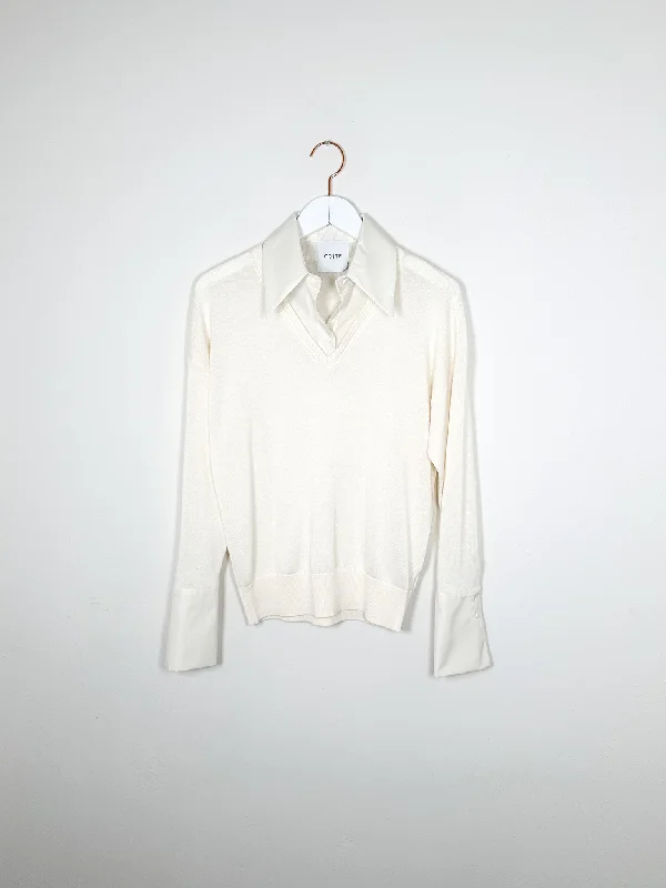 CO|TE - Sara Sweater - Ivory Soft Cozy Warm