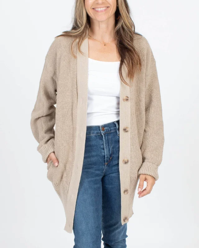 "Middle Knit" Cardigan Wool Cardigan Cotton Cardigan Cashmere Cardigan