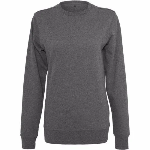 Build Your Brand Womens/Ladies Plain Light Crewneck Sweater Front Pockets Side Pockets Patch Pockets Build Your Brand Womens/Ladies Plain Light Crewneck Sweater Front Pockets Side Pockets Patch Pockets