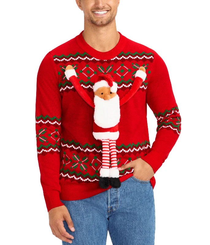 Santa Magnetic Couples Sweater Fleece Sweater Nylon Polyester