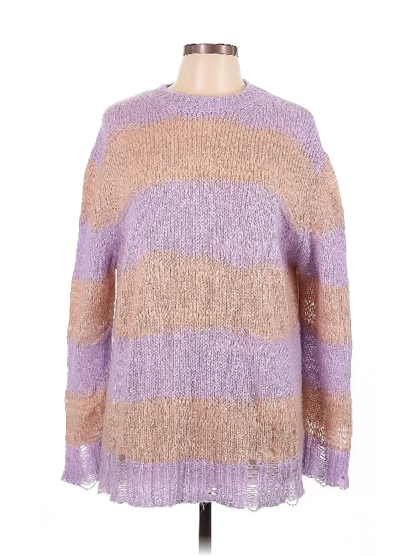 Pullover Sweater Ruffle Neck Pullover