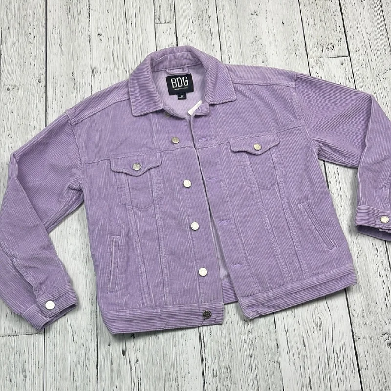 Urban Outfitters purple shirt jacket - Hers XS Satin Jacket Silk Jacket Chiffon Jacket