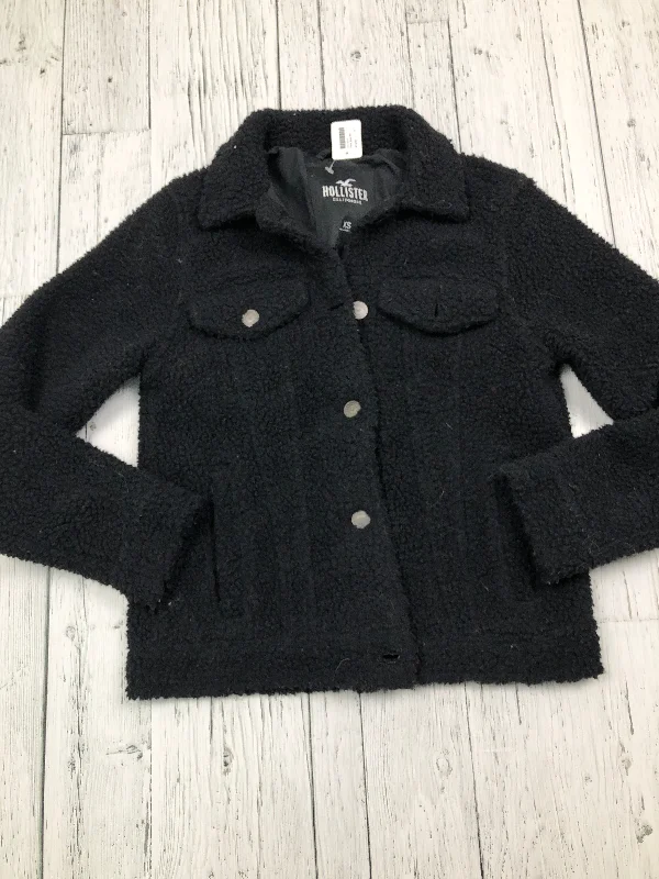 Hollister black sherpa jacket - Hers XS Cardigan Sweater Pullover