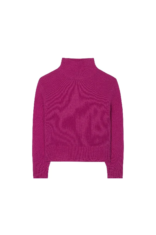 LUISA CERANO Hot Pink Jumper Ribbed Striped Patterned