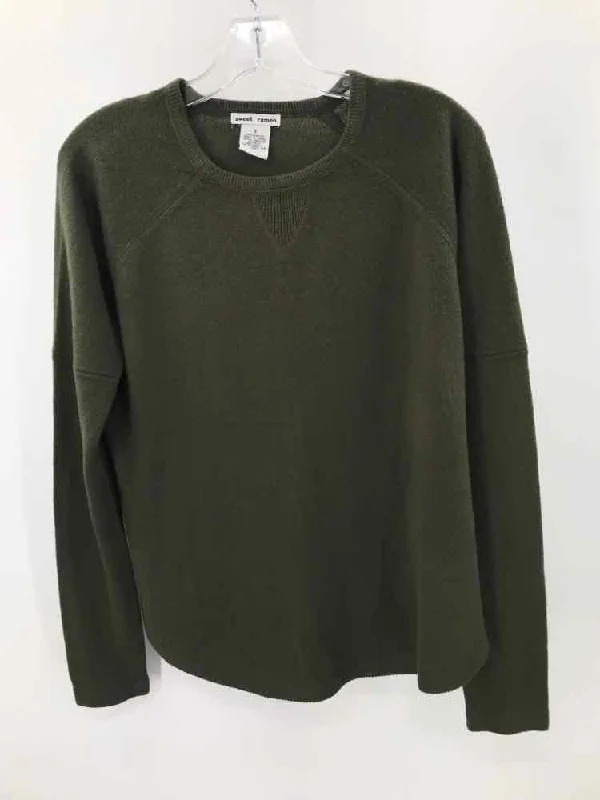 Pre-Owned Sweet Romeo Green Size Small Sweater Fitted Slim Tailored