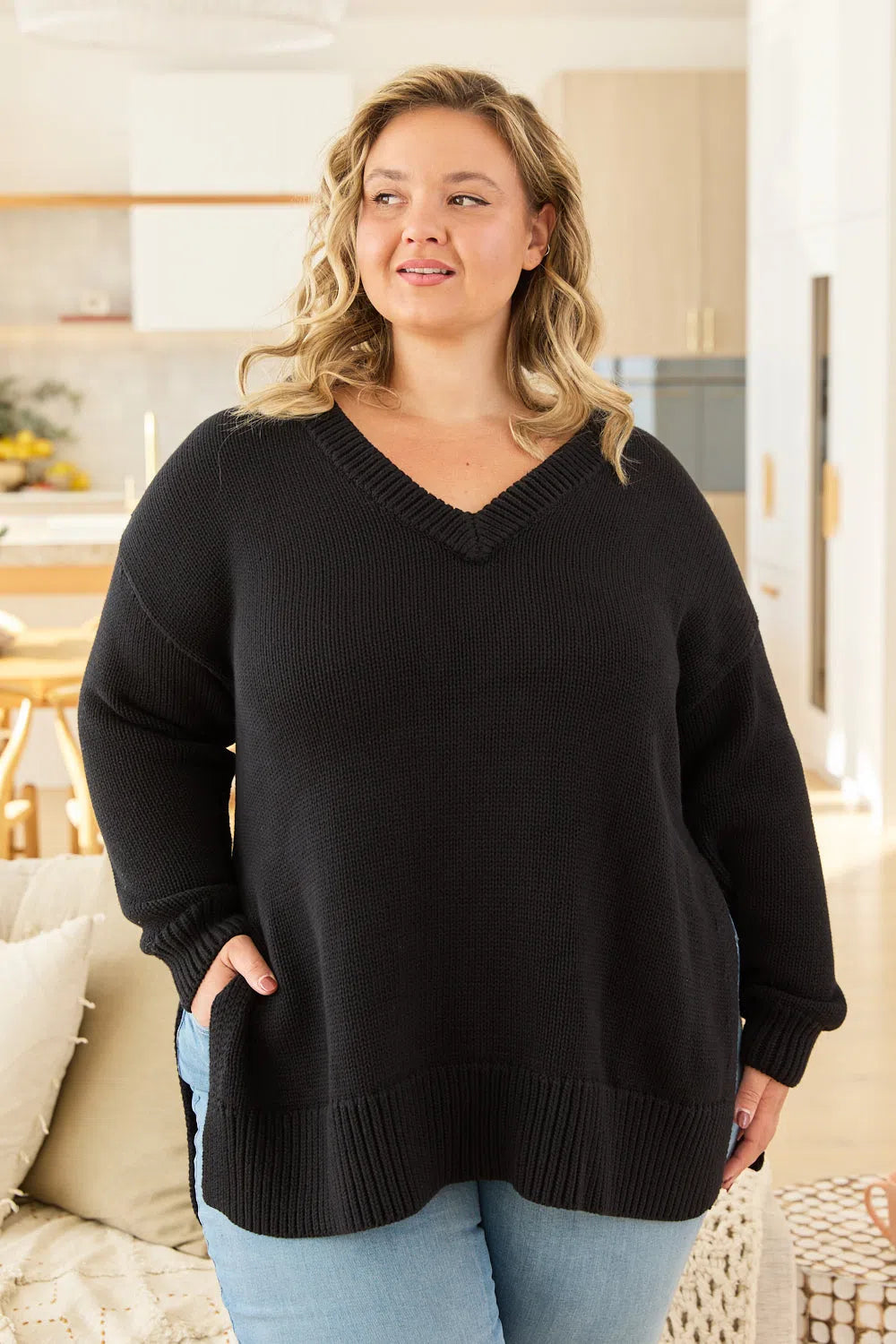 Billy Knit Jumper - Black Bright Pastel Dark