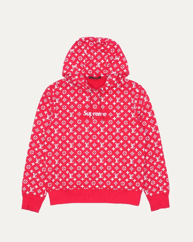 Supreme Monogram Box Logo Hoodie Hoodie with Half-Zip Sporty Casual