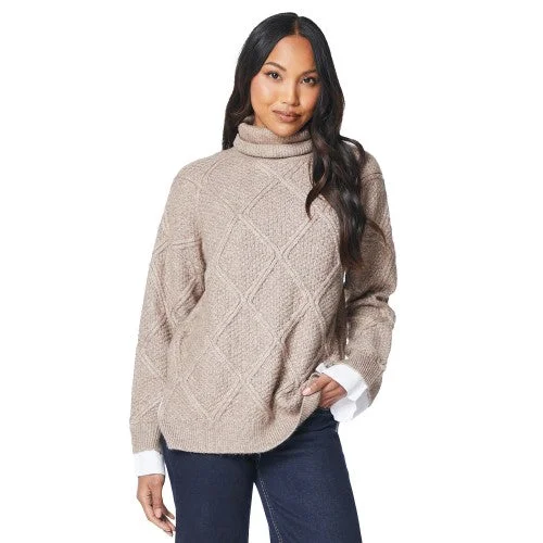 Principles Womens/Ladies 2 in 1 Diamond Stitch Jumper Stretchy Elastic Breathable