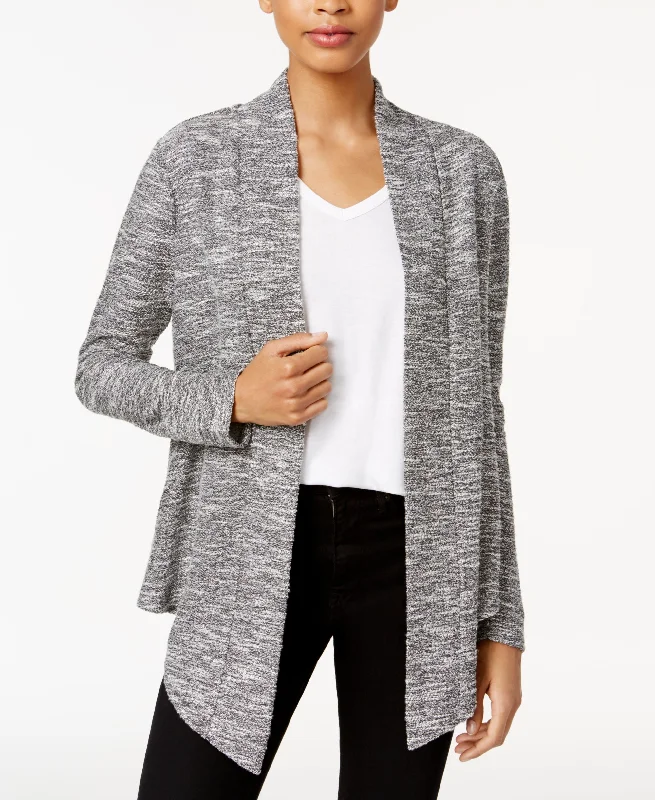 Bar III Asymmetrical Boucle Cardigan Cardigan Knitwear Sweater