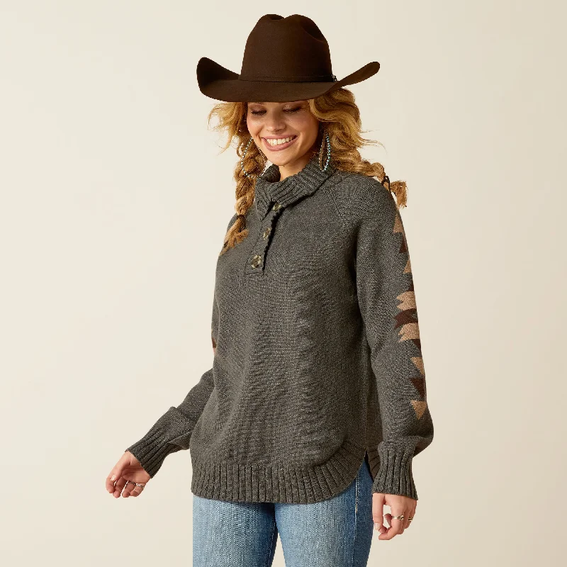 Women's Ariat Madison Sweater #10052048 Welt Pockets Slit Pockets Flap Pockets