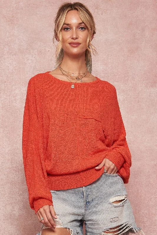 A Solid Knit Sweater Anti-Pilling Anti-Shrink Durable