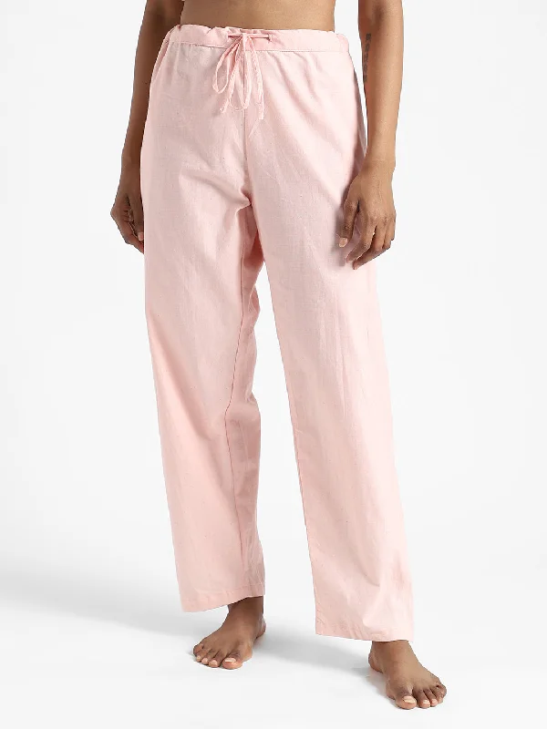 LivBio Women's Pants | Rose Pink | 100% Organic Cotton | Naturally Dyed | Hand Spun and Hand Woven Trousers | Relaxed Fit Cropped Trousers Casual Linen LivBio Women's Pants | Rose Pink | 100% Organic Cotton | Naturally Dyed | Hand Spun and Hand Woven Trousers | Relaxed Fit Cropped Trousers Casual Linen
