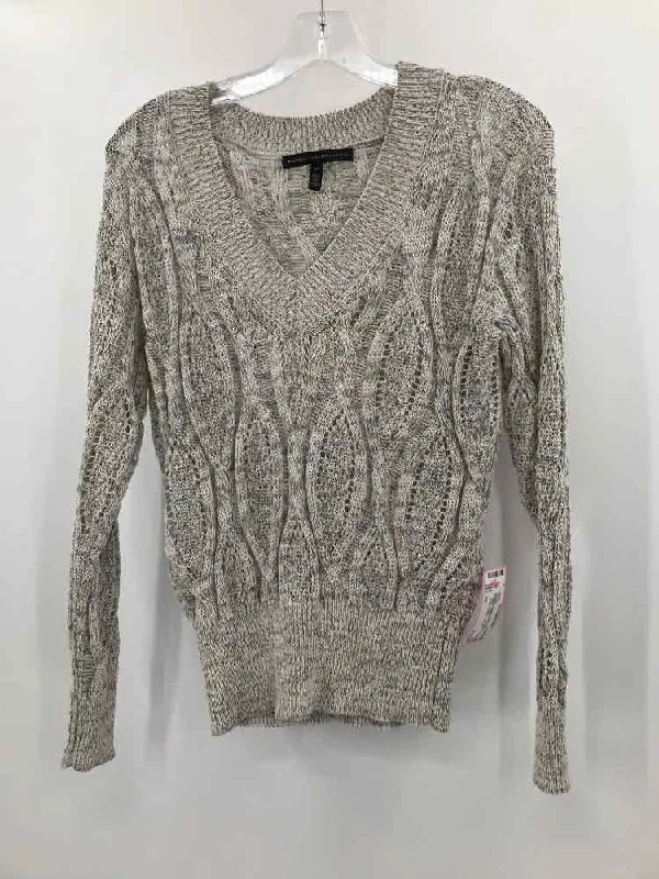 Pre-Owned WHBM Grey Size XS Sweater Collared Crew Neck Turtle Neck