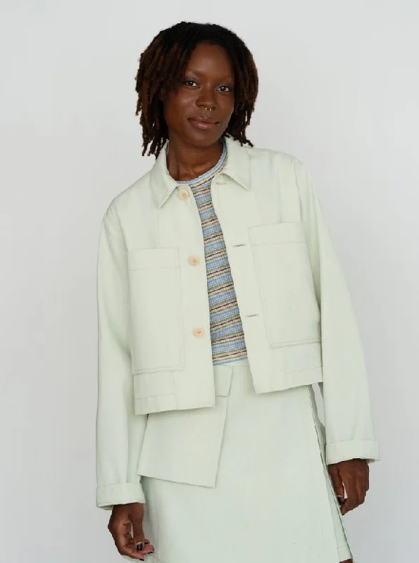 Odeyalo Segreta Jacket - Pale Green (Online Exclusive) Quilted Jacket Puffer Jacket Insulated Jacket