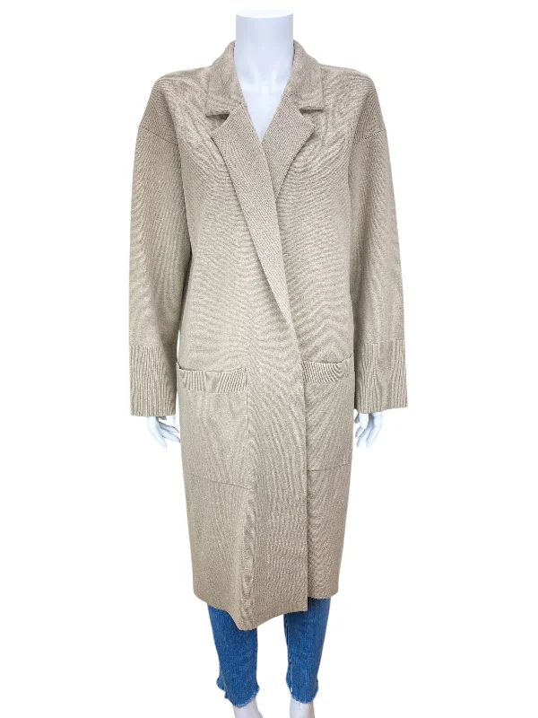 J. Crew Women's Cotton Merino Open Blazer Cardigan Sweater Tan Size M (runs big) Boxy Cardigan Fitted Cardigan A-Line J. Crew Women's Cotton Merino Open Blazer Cardigan Sweater Tan Size M (runs big) Boxy Cardigan Fitted Cardigan A-Line