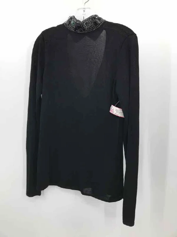 Pre-Owned Ralph Lauren Black Size Medium Embellished Sweater Long Sweater Short Sweater Cropped Sweater