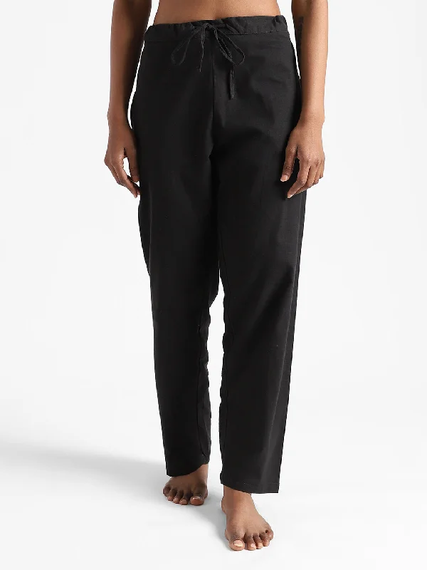 LivBio Women's Pants | Iron Black | 100% Organic Cotton | Naturally Dyed | Hand Spun and Hand Woven Trousers | Relaxed Fit Trousers Pleated Formal LivBio Women's Pants | Iron Black | 100% Organic Cotton | Naturally Dyed | Hand Spun and Hand Woven Trousers | Relaxed Fit Trousers Pleated Formal