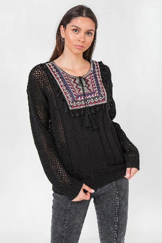 Waffle Knit Sweater Zippered Front Buttoned Front Snap Front