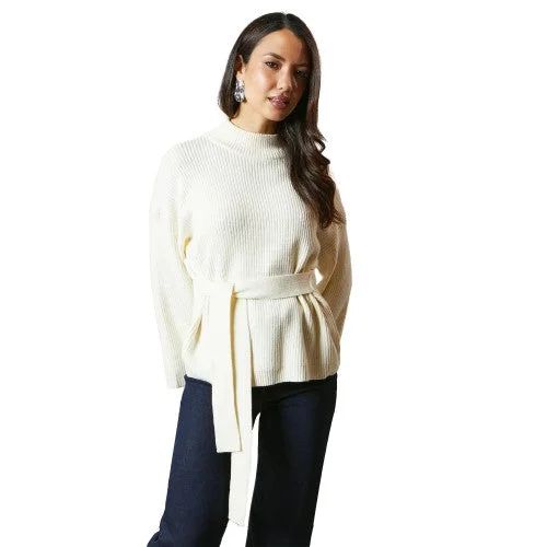 Principles Womens/Ladies High-Neck Tie Back Jumper Terry Terry Cloth Terry Knit