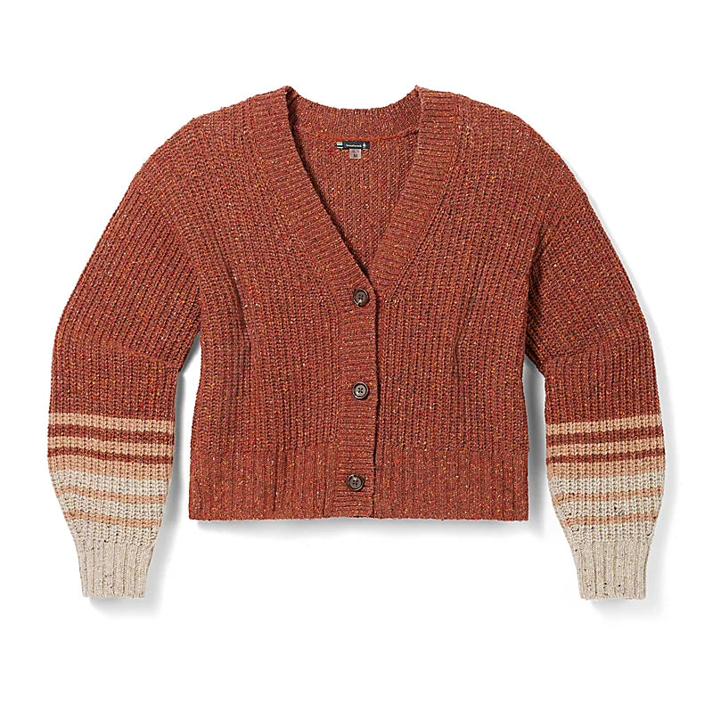 Smartwool Women's Cozy Lodge Cropped Cardigan Sweater Stretchy Elastic Breathable