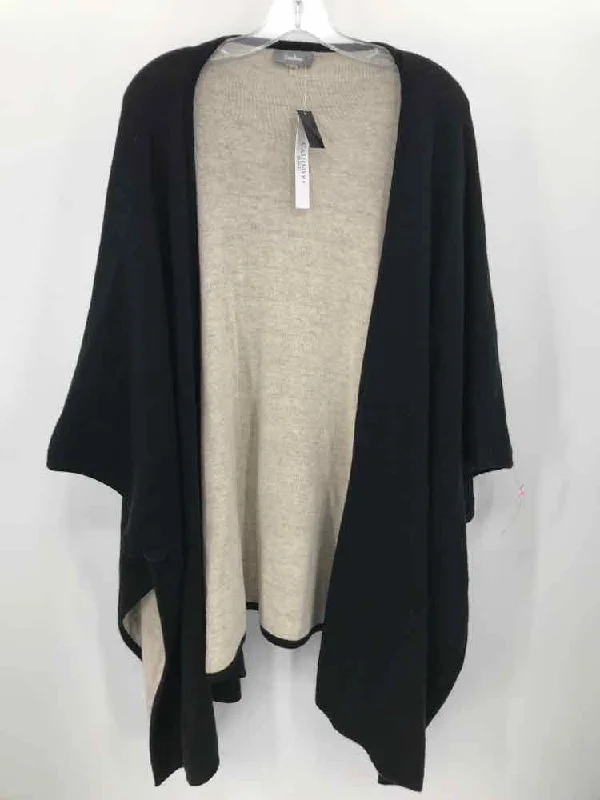 Pre-Owned Neiman Marcus Black Size M/L Cardigan Sweater Fleece Sweater Nylon Polyester