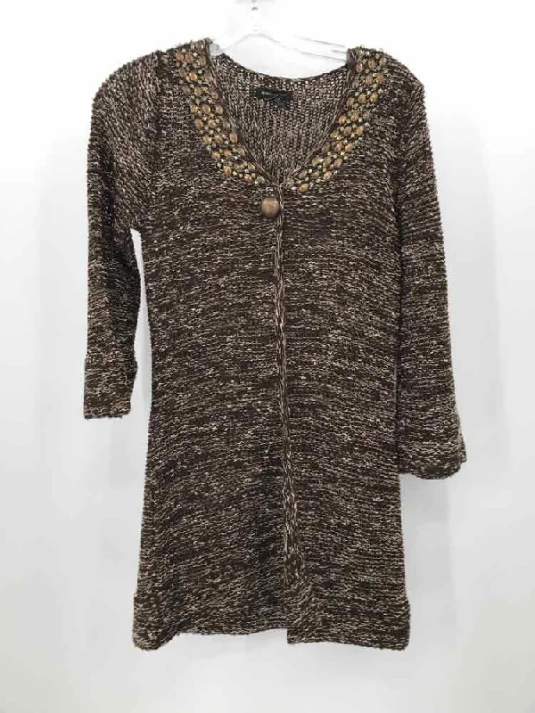 Pre-Owned BCBG Brown Size Medium Sweater Anti-Pilling Anti-Shrink Durable