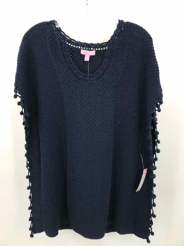 Pre-Owned Lilly Pulitzer Navy Size XS Sweater Toggled Drawstring Belted