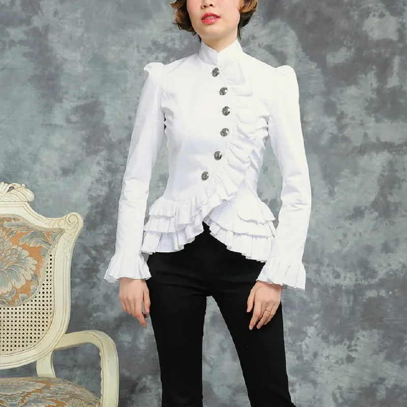 Spring Women White Shirts Vintage Victorian Short Knight Jacket 028272379 Faux Fur Jacket Real Fur Jacket Shearling Jacket Spring Women White Shirts Vintage Victorian Short Knight Jacket 028272379 Faux Fur Jacket Real Fur Jacket Shearling Jacket
