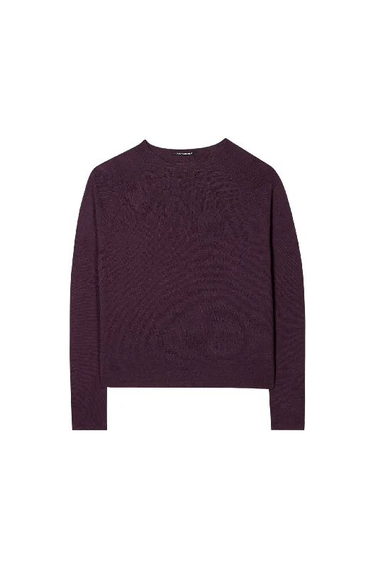 LUISA CERANO Burgundy Jumper Mesh Fabric Canvas Fabric Denim Fabric