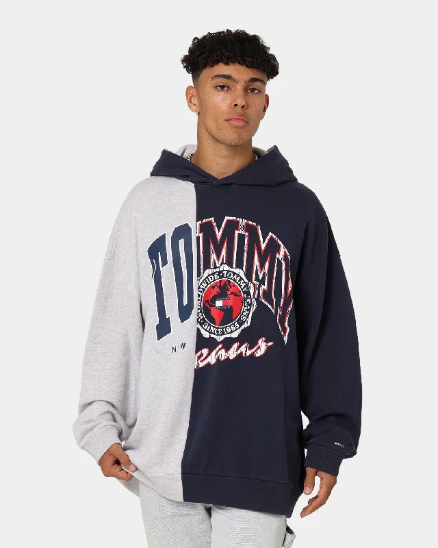 Tommy Jeans Archive Cut And Sew Hoodie Twilight Navy Hoodie with V-Neck Classic Versatile