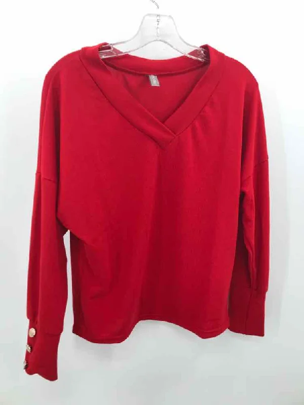 Pre-Owned Noracora Red Size Small Sweater Casual Formal Business