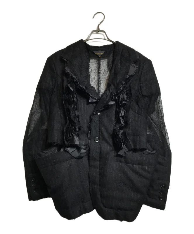 [Pre-owned] COMME des GARCONS Cut-off design lace jacket GB-J003 Zip Front Button Front Snap Front