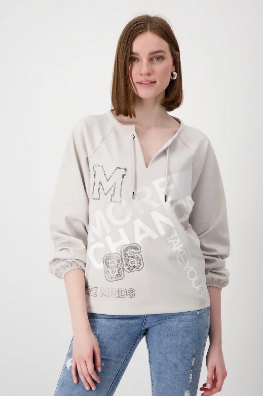MONARI Grey Sweater Chenille Fabric Brocade Fabric Lace Fabric