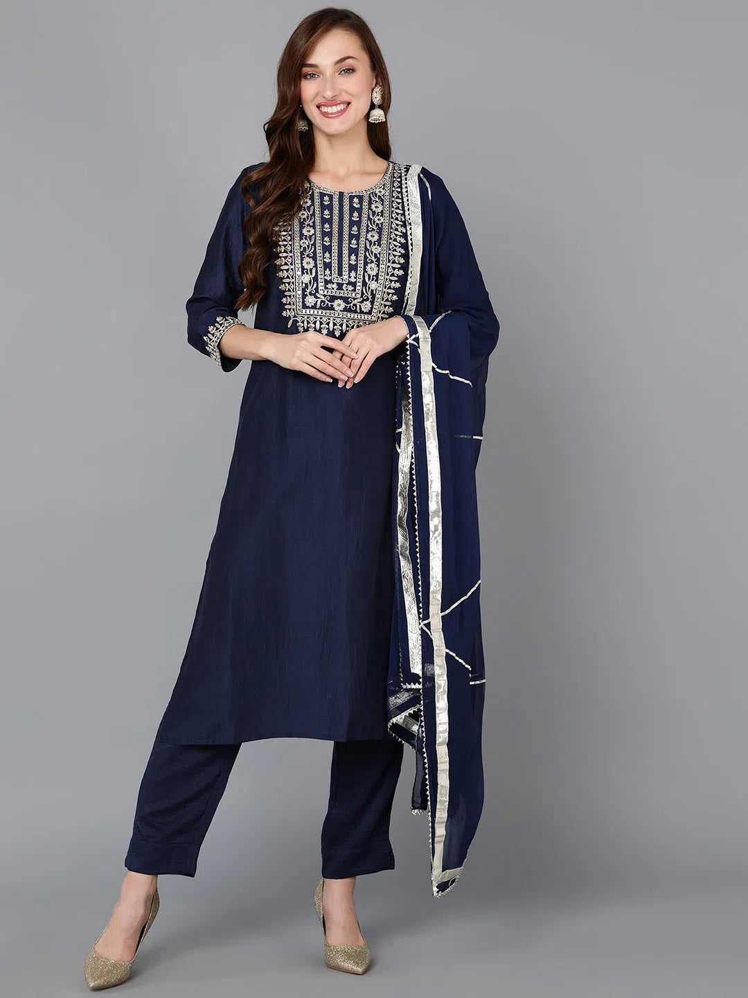 Ahika Women Polyester Printed Kurta Trouser With-PKSKD1284B_XS Trousers sophisticated sleek Ahika Women Polyester Printed Kurta Trouser With-PKSKD1284B_XS Trousers sophisticated sleek