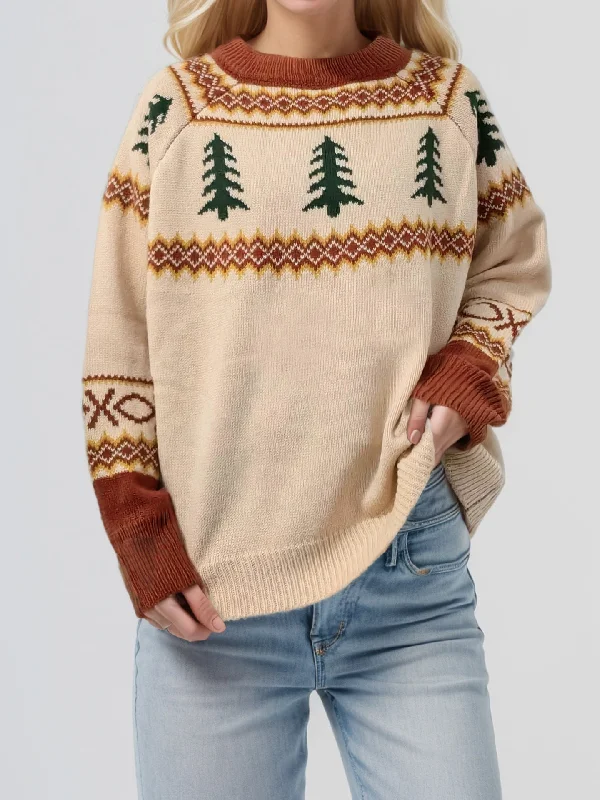 Hazel Blues® | Graphic Round Neck Long Sleeve Sweater Slim Fit Regular Fit Oversized Hazel Blues® | Graphic Round Neck Long Sleeve Sweater Slim Fit Regular Fit Oversized