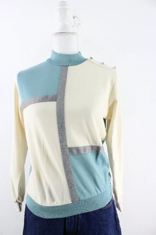 Vintage Alfred Dunner Pullover (S) Tapered Sleeve Pullover