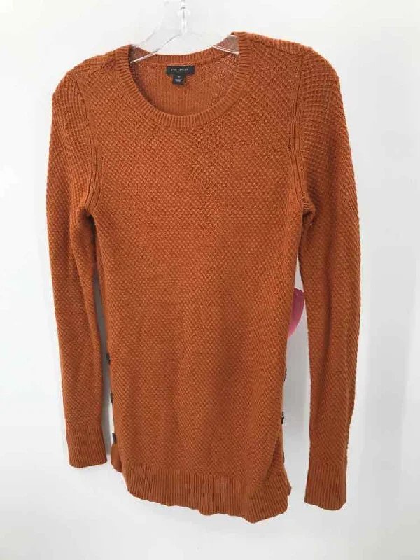 Pre-Owned Ann Taylor Brown Size Medium Sweater Velvet Chenille Corduroy