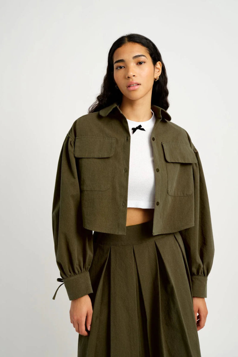 Eliza Faulkner Charlie Jacket (Khaki) Fitted Jacket Loose Jacket Oversized Jacket